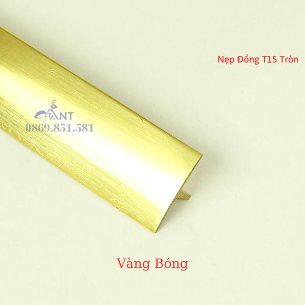 Nẹp Đồng T15 Tròn đủ màu, Nẹp đồng chống trơn, thanh dài 4m HỖ TRỢ CẮT THEO KÍCH THƯỚC