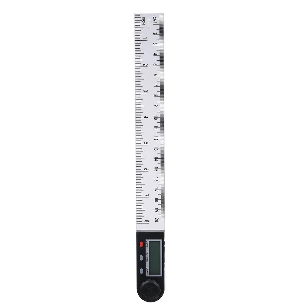 0-200mm Multifunctional Digital LCD Display Angle Ruler 360° Electronic Goniometer Protractor Measuring Tool with Hold