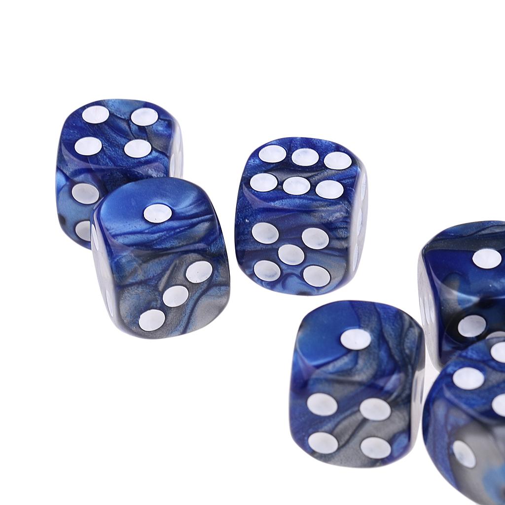 10x Sáu Mặt D6 Dice Chấm Cho Dungeon Và Đạo Cụ Rồng