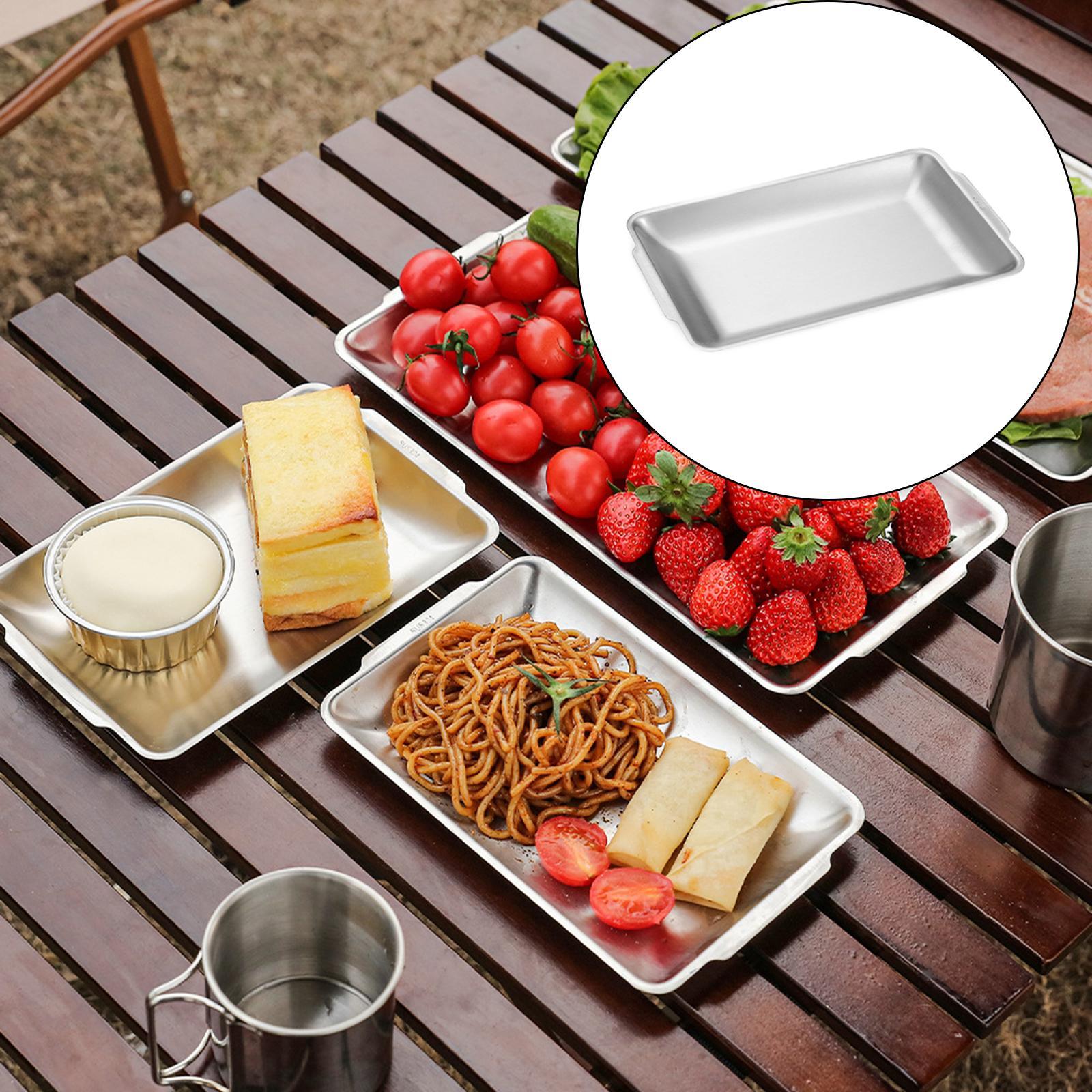 Stainless Steel Serving Tray Snack Food Container for Hotel Restaurant
