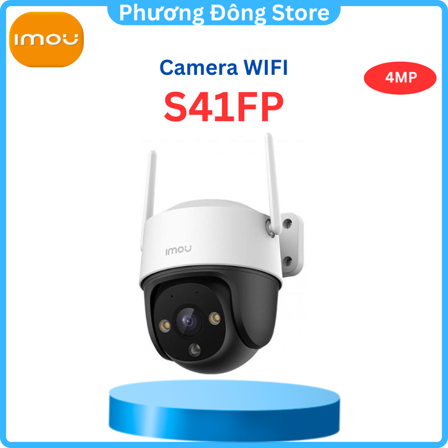 Camera IP Wifi IMOU Cruiser S42FP 4MP S22FP Quay 360 độ, Cruiser SE S41FP 4M, S21FP Có Màu Đêm - hàng chính hãng - S42FP 4MP - Chỉ Có Camera