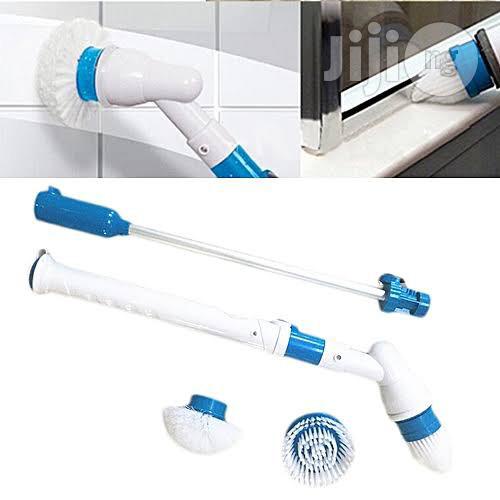 Máy Cọ Rửa Nhà Vệ Sinh Điện Cán Dài 3 Đầu Thay Thế Xoay 360 Độ, Cọ Toilet, Nhà Tắm