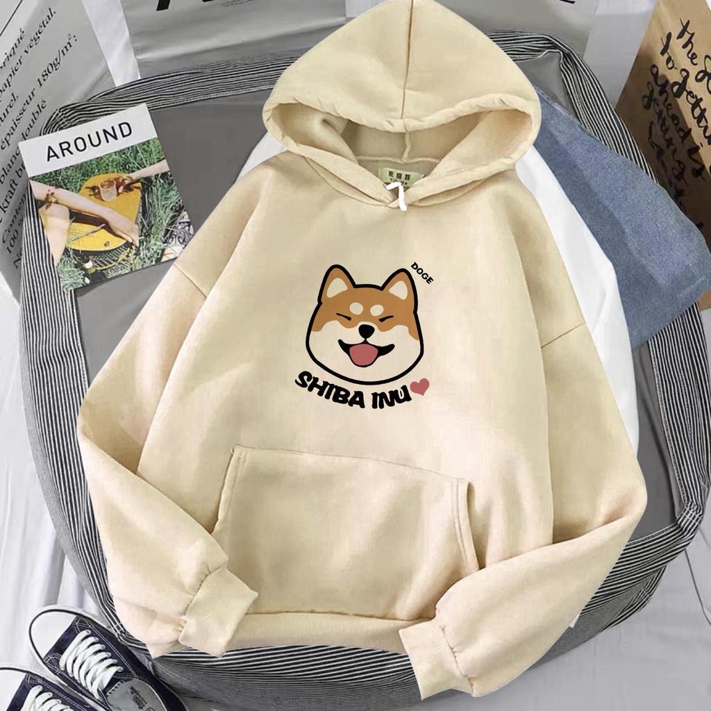 Áo Hoodie UNISEX in hình cún dễ thương