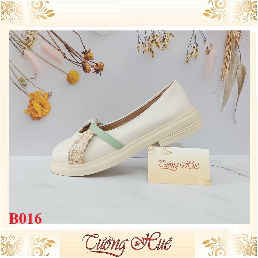 Giày Búp Bê Bít Mũi Nữ Gót Vuông Cao 3CM - Hàng Quảng Châu - B016