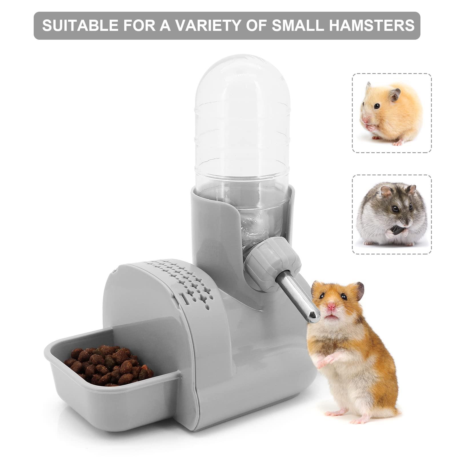 Chai uống Hamster có giá đỡ, 120 ml Động vật nhỏ Thỏ Chai nước, Bộ phân phối thức ăn tự động cho động vật nhỏ, chuột đồng, chuột lang, thỏ