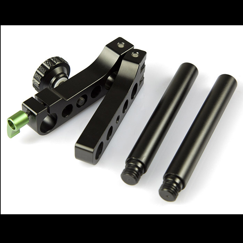 15mm Rail Rod Clamp Railblock for DSLR Camera Shoulder Rig Support System