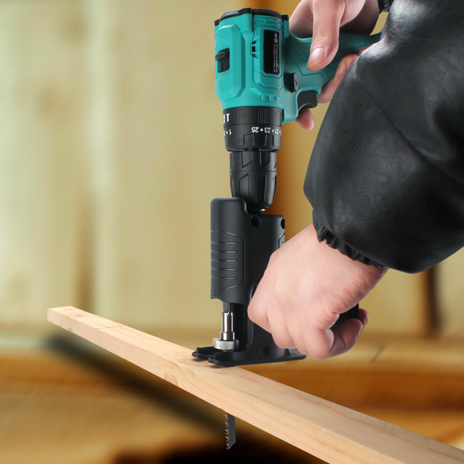 Electric Drill Modified to Electric Saws Accessory Conversion for Cutting