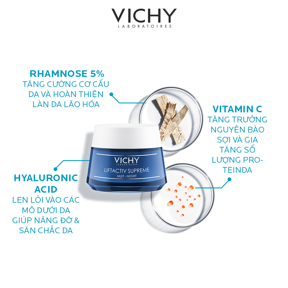 Vichy Kem Dưỡng Chống Nhăn Săn Chắc Da Ban Đêm Liftactiv Ds Night Cream 50ml