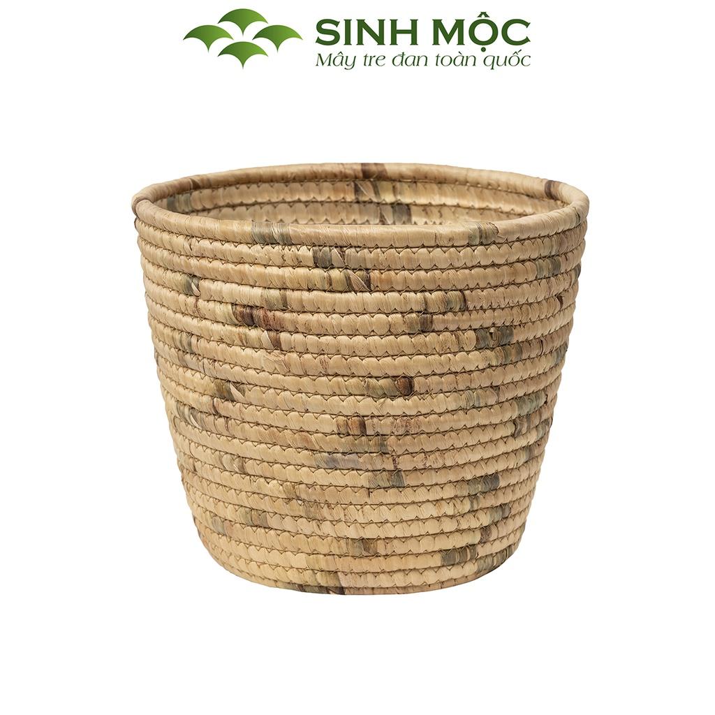 Giỏ trồng cây lục bình, giỏ đựng đồ, decor trang trí nhà cửa Sinh Mộc - M1035