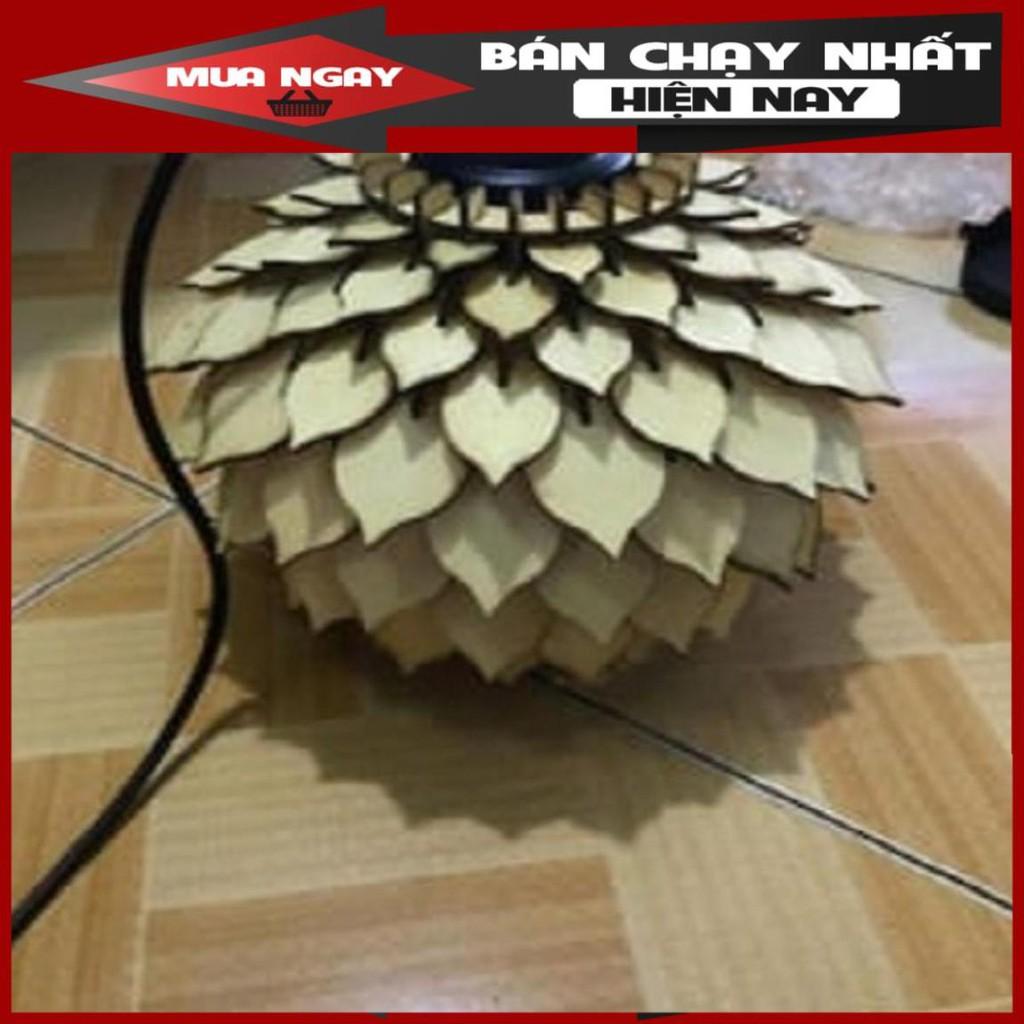 Đèn gỗ thả trần hiện đại sang trọng chất liệu gỗ trang trí cho phòng khách nhà căn hộ decor nhà quán cafe
