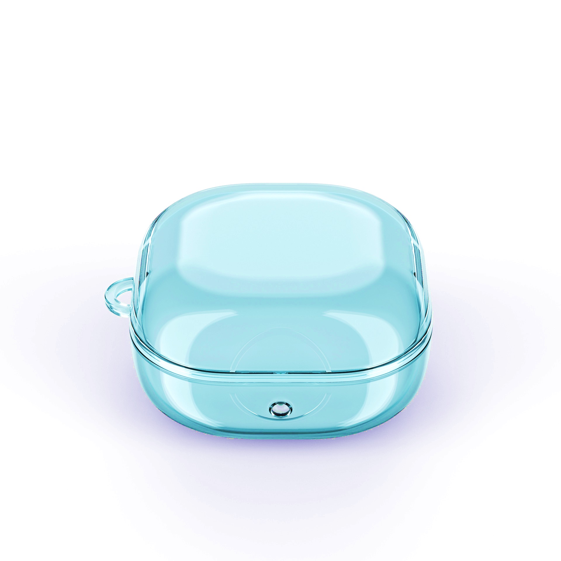 Case ốp cho Samsung Galaxy Buds 2 Pro/ Buds 2/ Buds Live/ Buds FE TPU Kai Trong Suốt Animal Kèm Móc Treo_ Hàng Chính Hãng