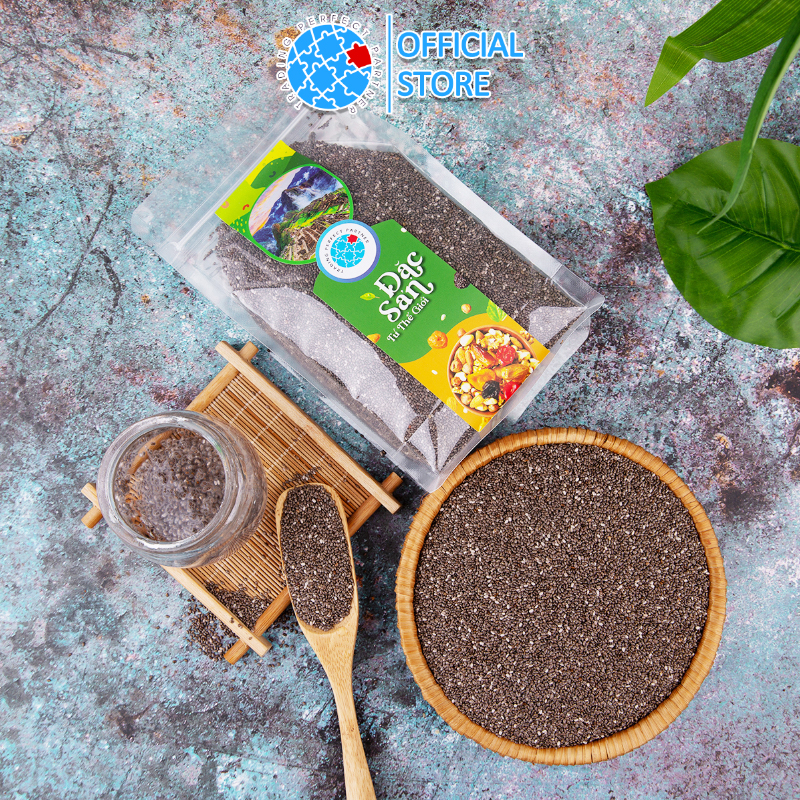 Combo 2 túi Hạt Chia Đen Hữu Cơ Peru Trading Perfect Partner (500gr/túi) - Hạt Chia sạch organic, cam kết chất lượng