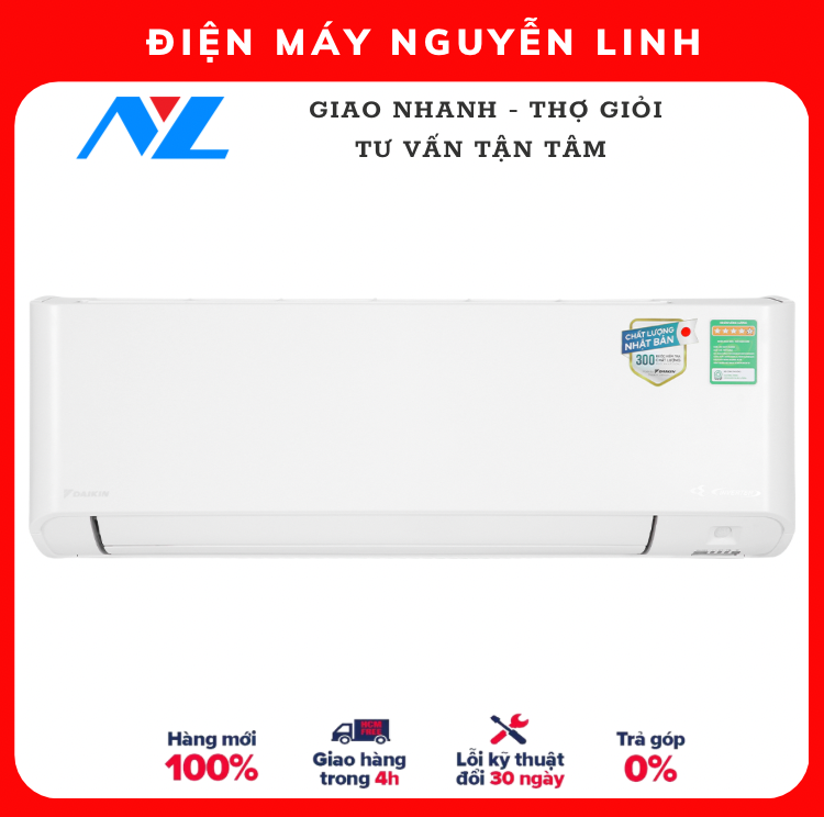 HÀNG CHÍNH HÃNG - Máy lạnh Daikin Inverter 1 HP FTKY25WAVMV - Chỉ Giao HCM