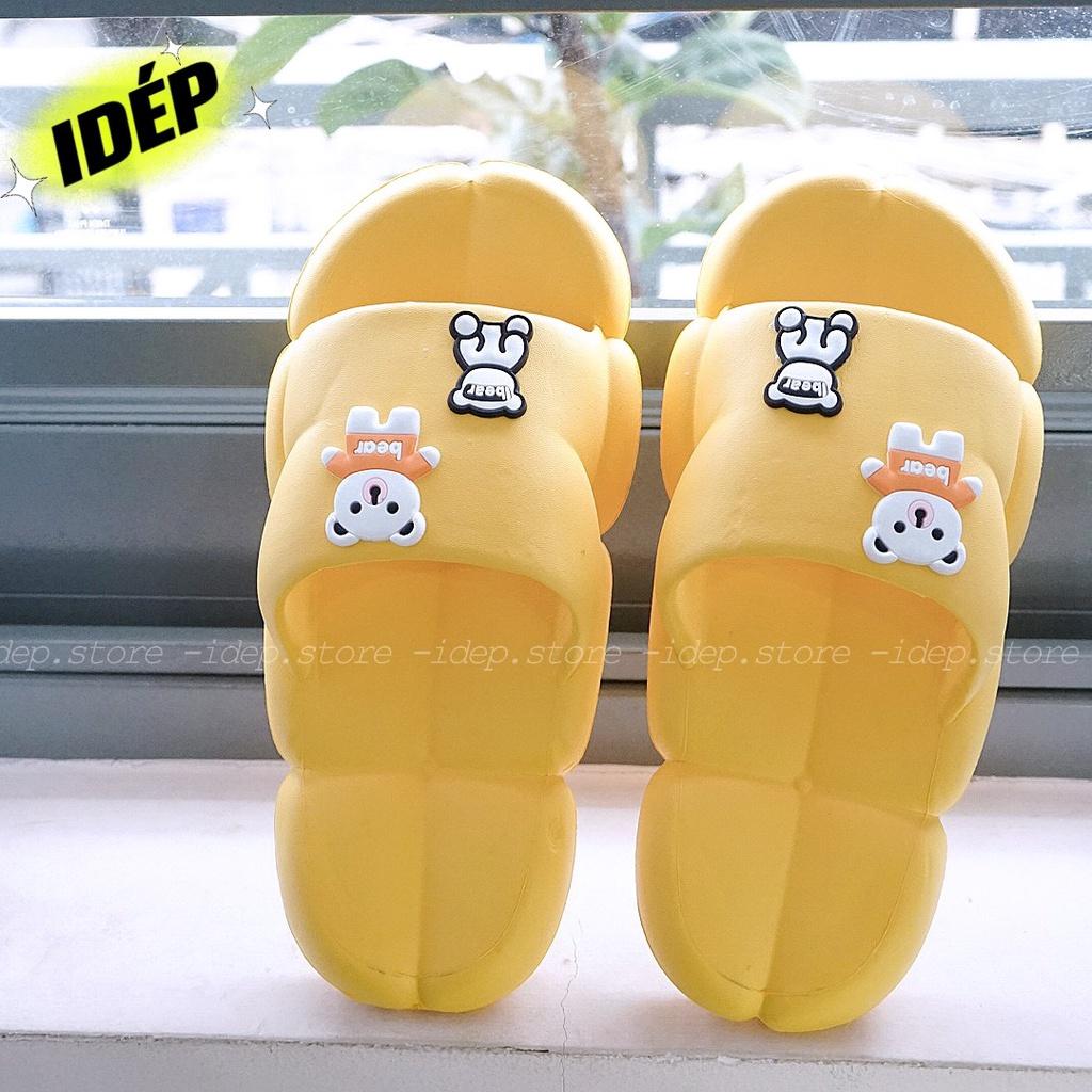 Dép sâu, Dép nữ quai ngang đế bánh mì đám mây cực êm dễ thương - iDÉP DL277