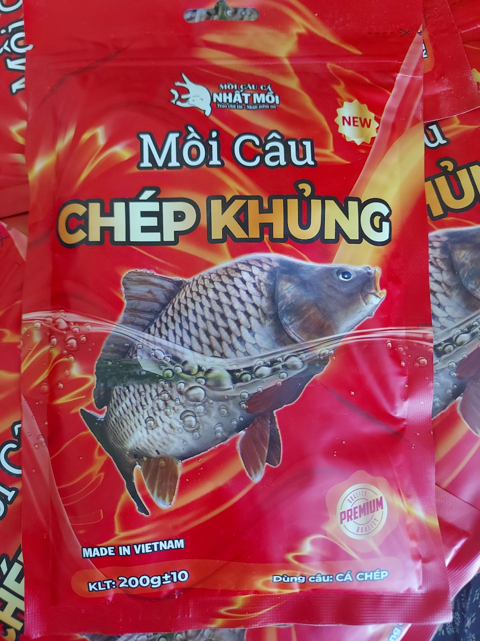 Mồi câu cá Chép Khủng. Mồi câu cá Phú Thành