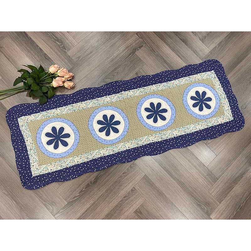 Thảm dài - Hoa 7 cánh vòng tròn - TDA500