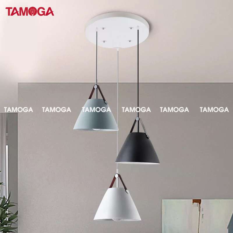 Đèn thả trang trí quai da TAMOGA VKAS 5007/1 + Tặng kèm bóng led AS Vàng