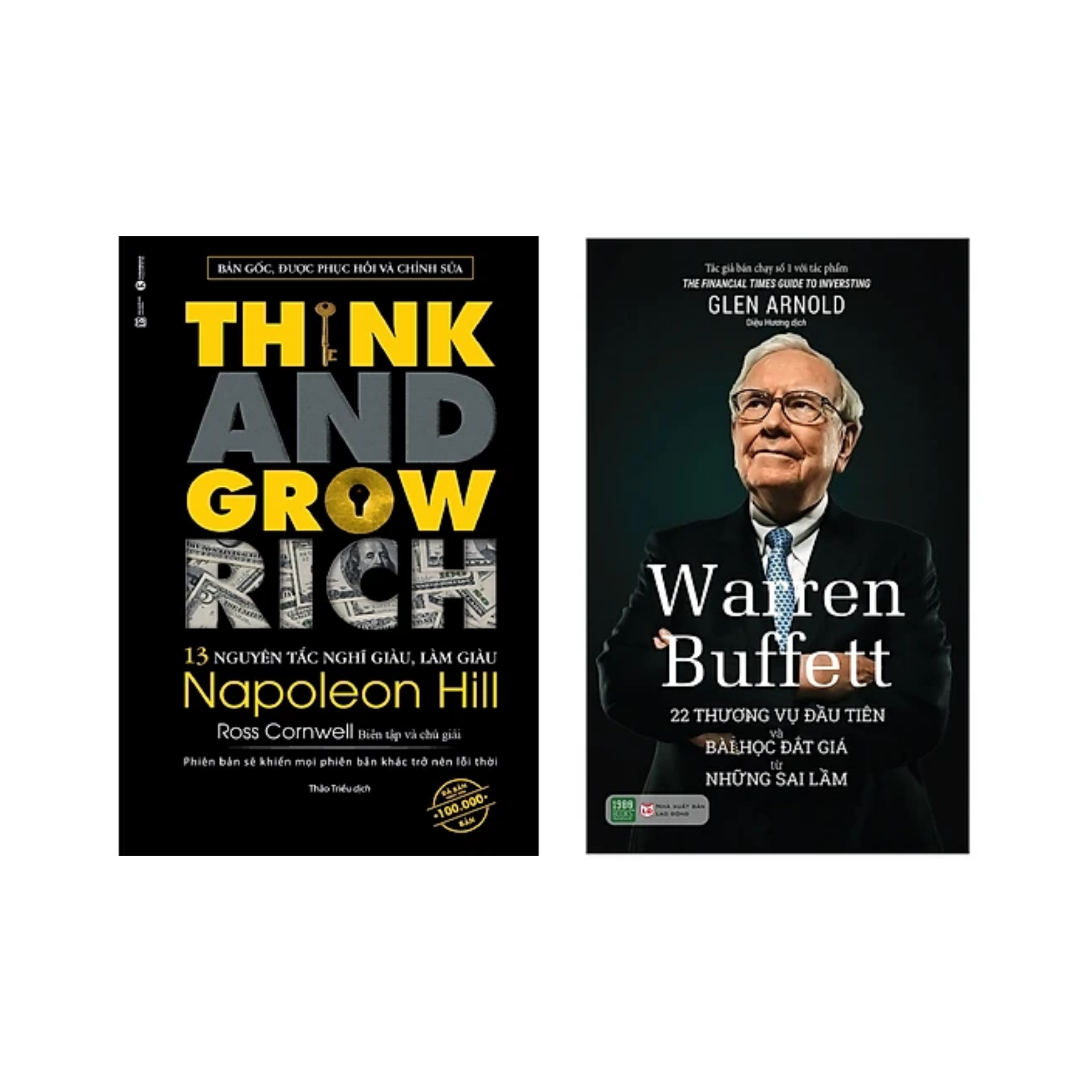 Combo 2 cuốn Làm Giàu: Think And Grow Rich - 13 Nguyên Tắc Nghĩ Giàu, Làm Giàu + Warren Buffett: 22 Thương Vụ Đầu Tiên Và Bài Học Đắt Giá Từ Những Sai Lầm