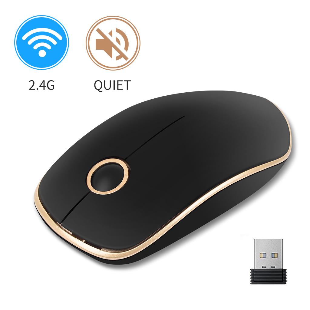 Chuột Không Dây 2.4Ghz Chuột Máy Tính Cổng USB 1600 DPI Thiết Mause Chuột Không Dây Cho Laptop Máy Tính Để Bàn Máy Tính Xách Tay