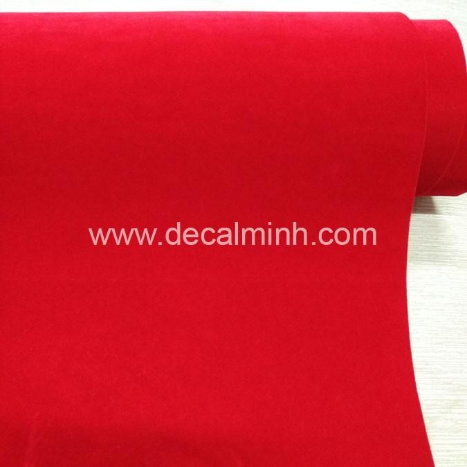 Decal nhung đỏ | decal nhung đen dán hộp quà