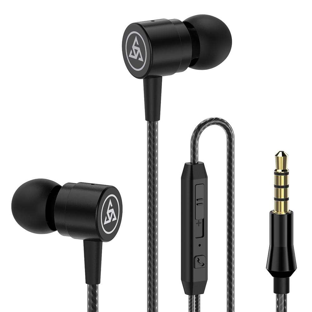 Tai nghe có dây 3,5 mm Điều chỉnh âm lượng bằng micrô PTM D1