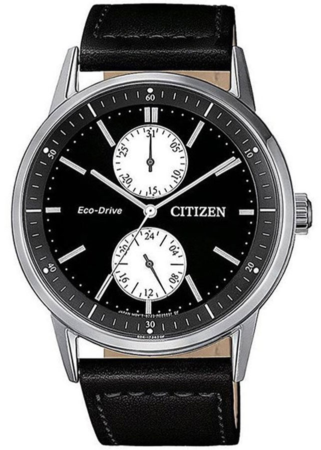 Đồng Hồ Nam Citizen Dây Da BU3020-15E - Mặt Đen
