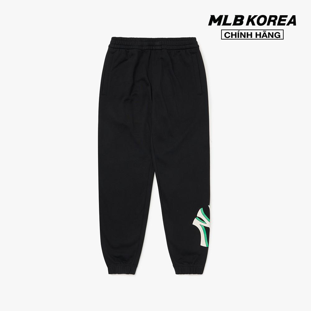 MLB - Quần jogger lưng thun Basic Mega Logo Loose Fit 3APTB0224-50BKS