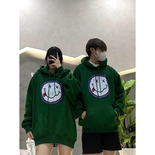 Hoodie xanh ve chai hoodie nỉ ngoại dày dặn in nhiều hoạ tiết