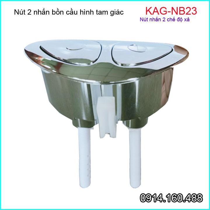 Nút nhấn xả bồn cầu 2 nhấn KAG-NB23, nút 2 nhấn xả bồn cầu