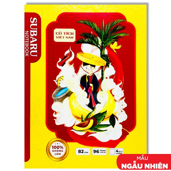 Tập Subaru Cổ Tích - 4 Ô Ly Vuông - 96 Trang 82gsm - Vĩnh Thịnh A086-V1 (Mẫu Bìa Giao Ngẫu Nhiên)