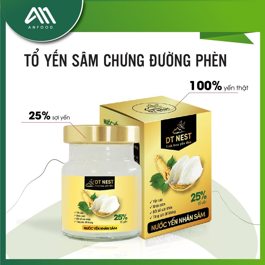 Nước Yến Nhân Sâm chưng đường phèn DTnest Khánh Hoà (Hũ 70ml)