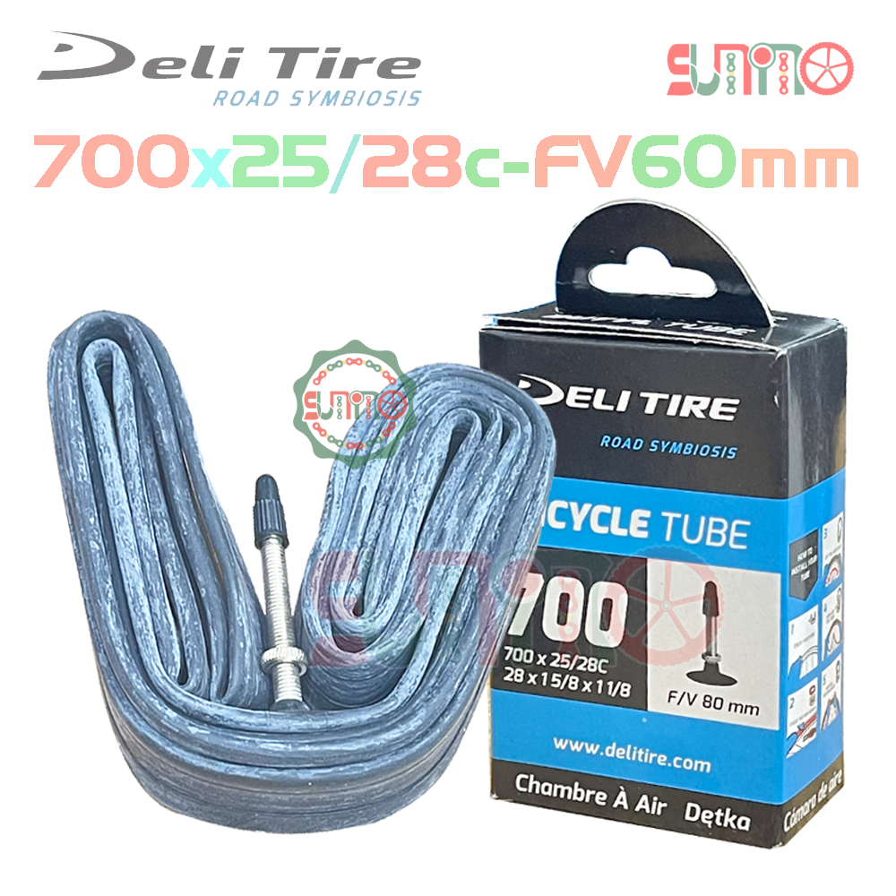 Ruột DELI Tire 700x25/28c gắn xe đạp đua