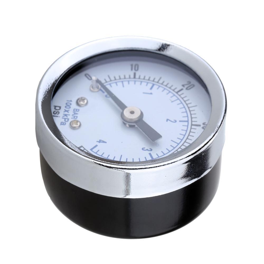 Mini Air Compressor Dial Meter Hydraulic Pressure Manometer 0-60psi 0-4bar