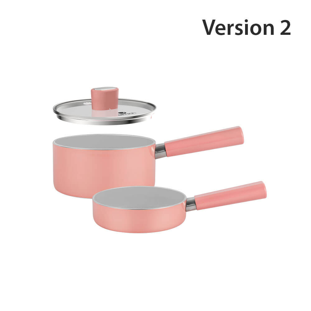 Bộ nồi chảo chống dính 16cm Elmich baby EL-1169AP, Hàng chính hãng, Dùng được nhiều loại bếp - JoyMall