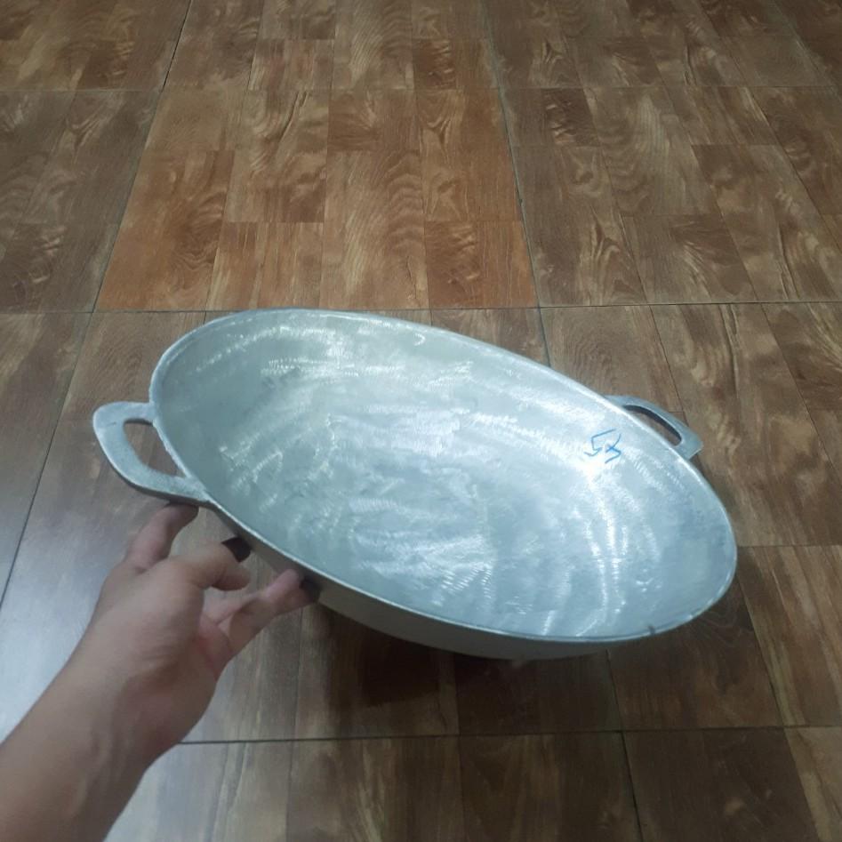 Chảo gang đáy võng size 45cm - chiên cơm, xào nấu thức ăn