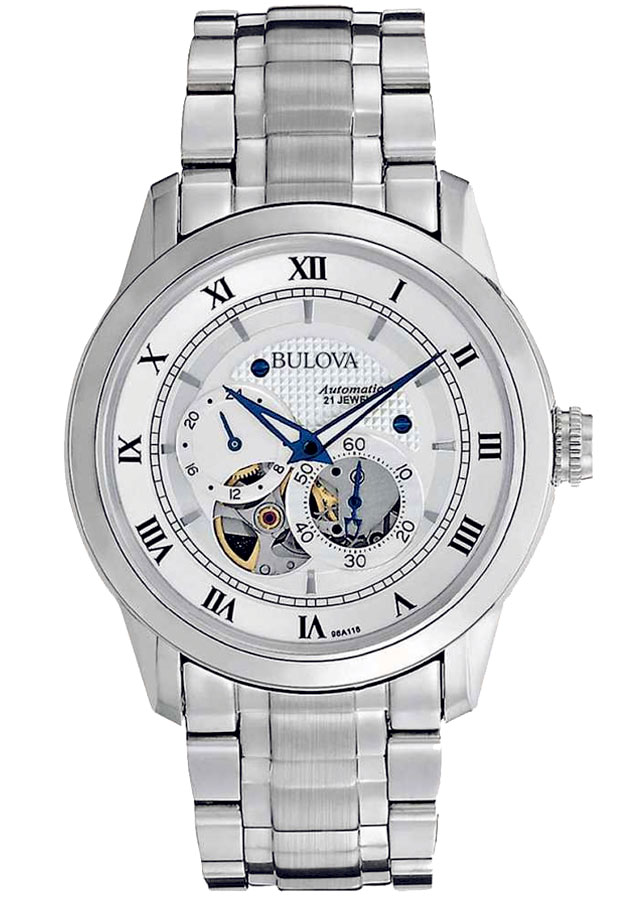 Đồng Hồ Nam Bulova Dây Thép Không Gỉ 96A118 - Mặt Trắng