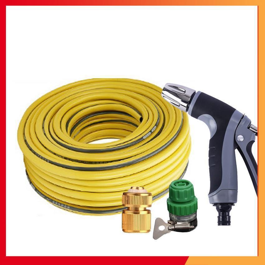 Bộ dây vòi xịt nước rửa xe,tưới cây tăng áp 3 lần 7-10m 206817