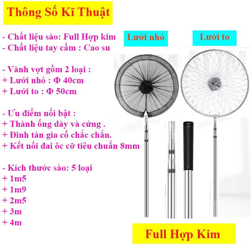 Vợt vớt Cá Hợp kim cao cấp đủ size siêu bền KK-17