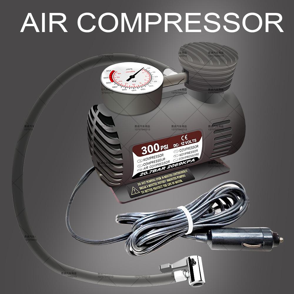 Ưu đãi đặc biệt đầu máy bơm không khí ô tô xi lanh đơn 12V di động lốp ô tô đa chức năng máy bơm không khí ô tô