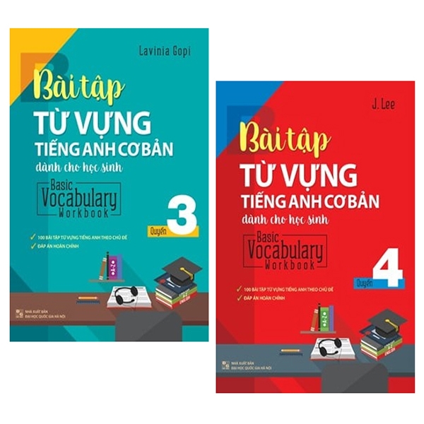 Combo Basic Vocabulary - Workbook Primary / Bài Tập Từ Vựng Tiếng Anh Cơ Bản - Tập 3 Và 4