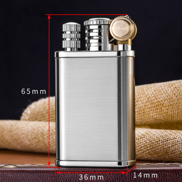 Hộp Qụet Bật Lửa Xăng CF210 Thiết Kế Đẹp Độc Lạ 2 Trong 1 - Dùng Xăng Bấc Đá Cao Cấp