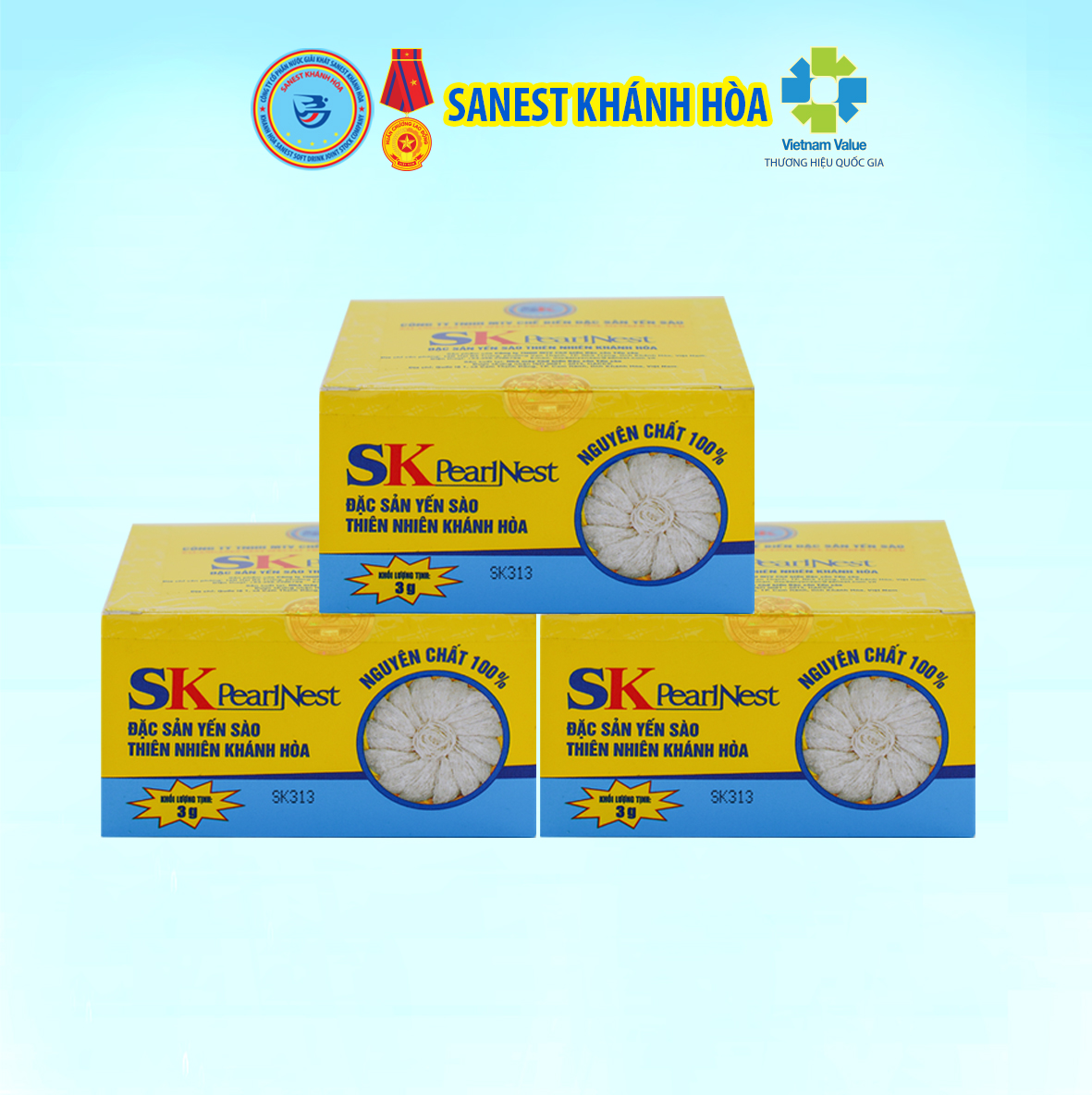 SKPearlNest Đặc sản yến sào tinh chế hộp 3g