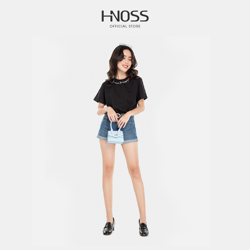 HNOSS Short jean lai lật 65% Coton 35% Polyester CMC12101032