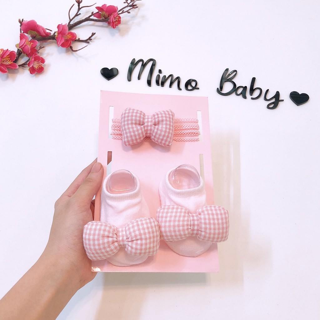 Set tất thú + băng đô sơ sinh