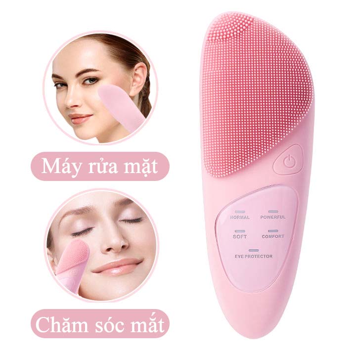 Máy Rửa Mặt Mini Cầm Tay Đa Năng Máy Massage Mặt Đầu Silicon Nén Nóng Giúp Sạch Sâu Da Chăm Sóc Mắt Đẩy Tinh Chất Dụng Cụ Làm Sạch Lỗ Chân Lông Và Tẩy Da Chết Dụng Cụ Làm Đẹp Gia Dụng Sạc USB