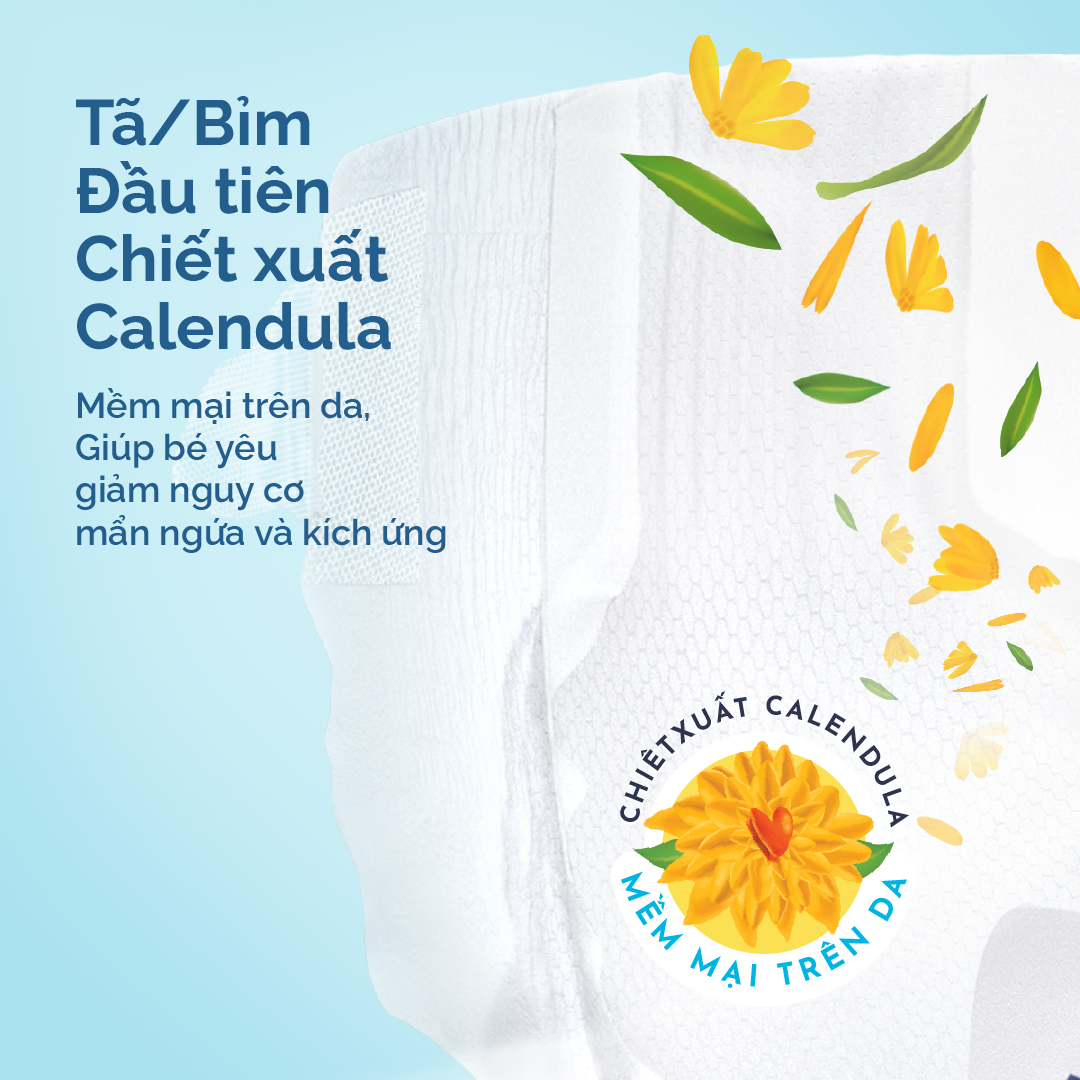 Tã / bỉm dán Hoppi AirDream Diaper số lượng NB 66 / S 56 / M 48 / L 40 miếng