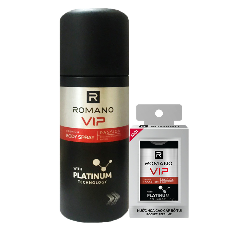 Combo Vip Passion: Xịt ngăn mùi hương nước hoa 150ml+ Nước Hoa bỏ túi 18ml