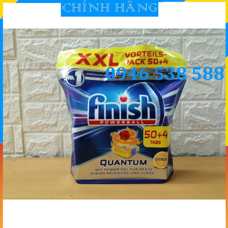 Viên rửa bát Finish Quantum 54 viên hương chanh