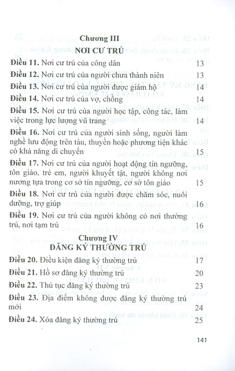 Luật Cư Trú Và Các Văn Bản Hướng Dẫn Thi Hành