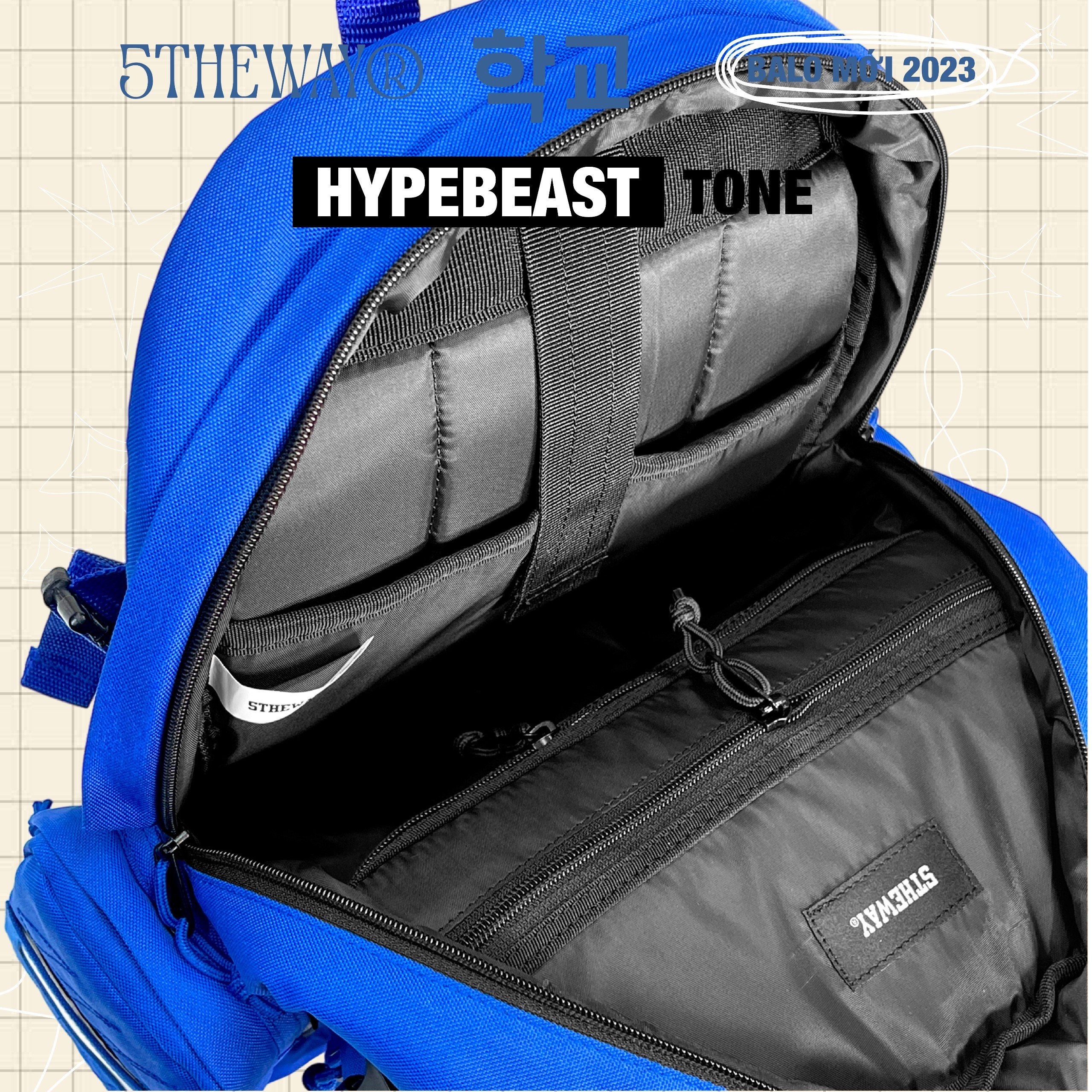 Balo 5THEWAY 학교 HYPEBEAST TONE ROCKET BACKPACK